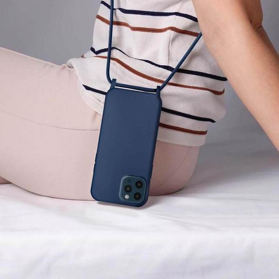 Avizar  Coque cordon iPhone 12 Pro Max Bleu 