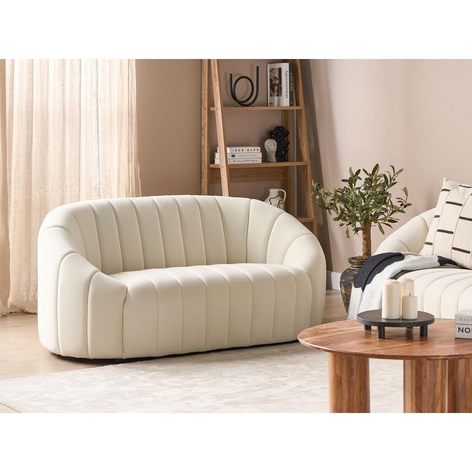 Beliani Canapé 2 places en Velours Rétro MALUNG  