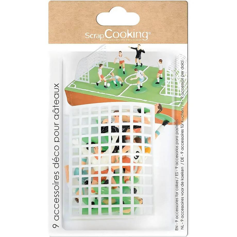 ScrapCooking Accessoires de décoration pour gâteaux de football  