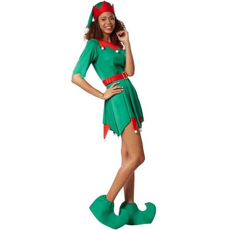 Tectake Sovrascarpe con punta ricurva verdi  