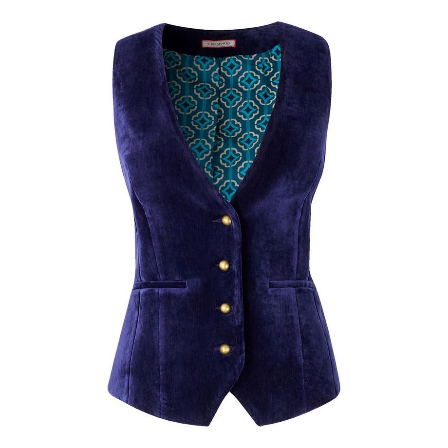 Joe Browns Veston en velours avec doublure contrastante  