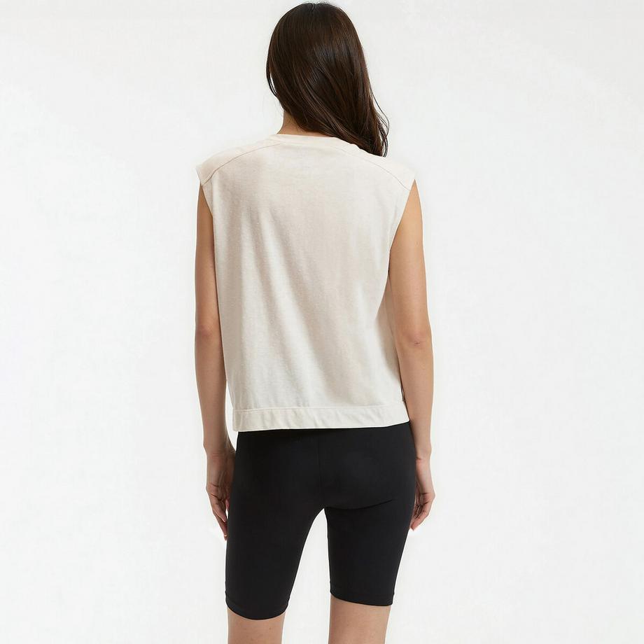 La Redoute Collections Top senza maniche girocollo  