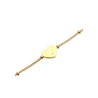 Elli  Fußschmuck Herz Kugelkette 