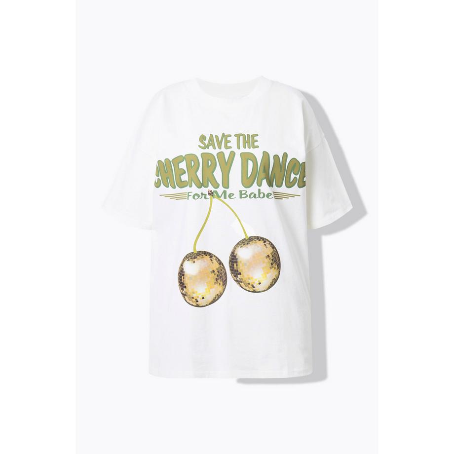 Studio Untold T-Shirt Oversize Stampa Ciliegie  