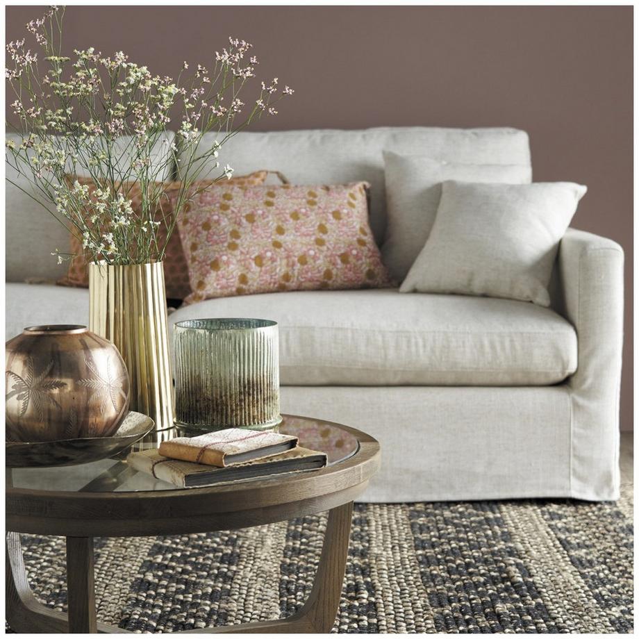 Blanc d'Ivoire Table basse Maxton chêne naturel 80  