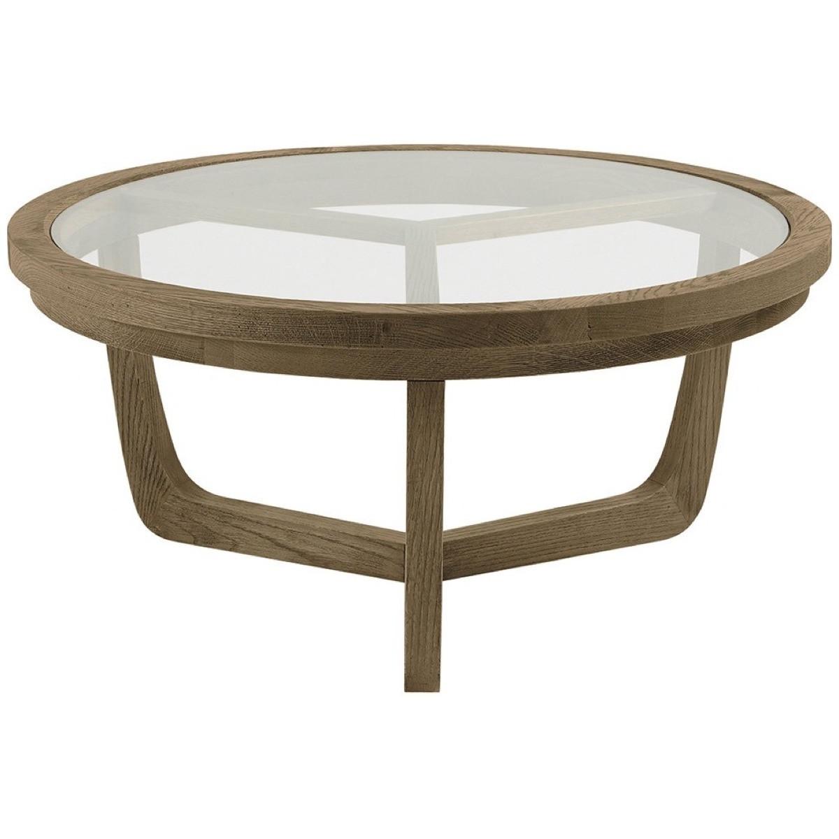 Blanc d'Ivoire Couchtisch Maxton Eiche natur 80  