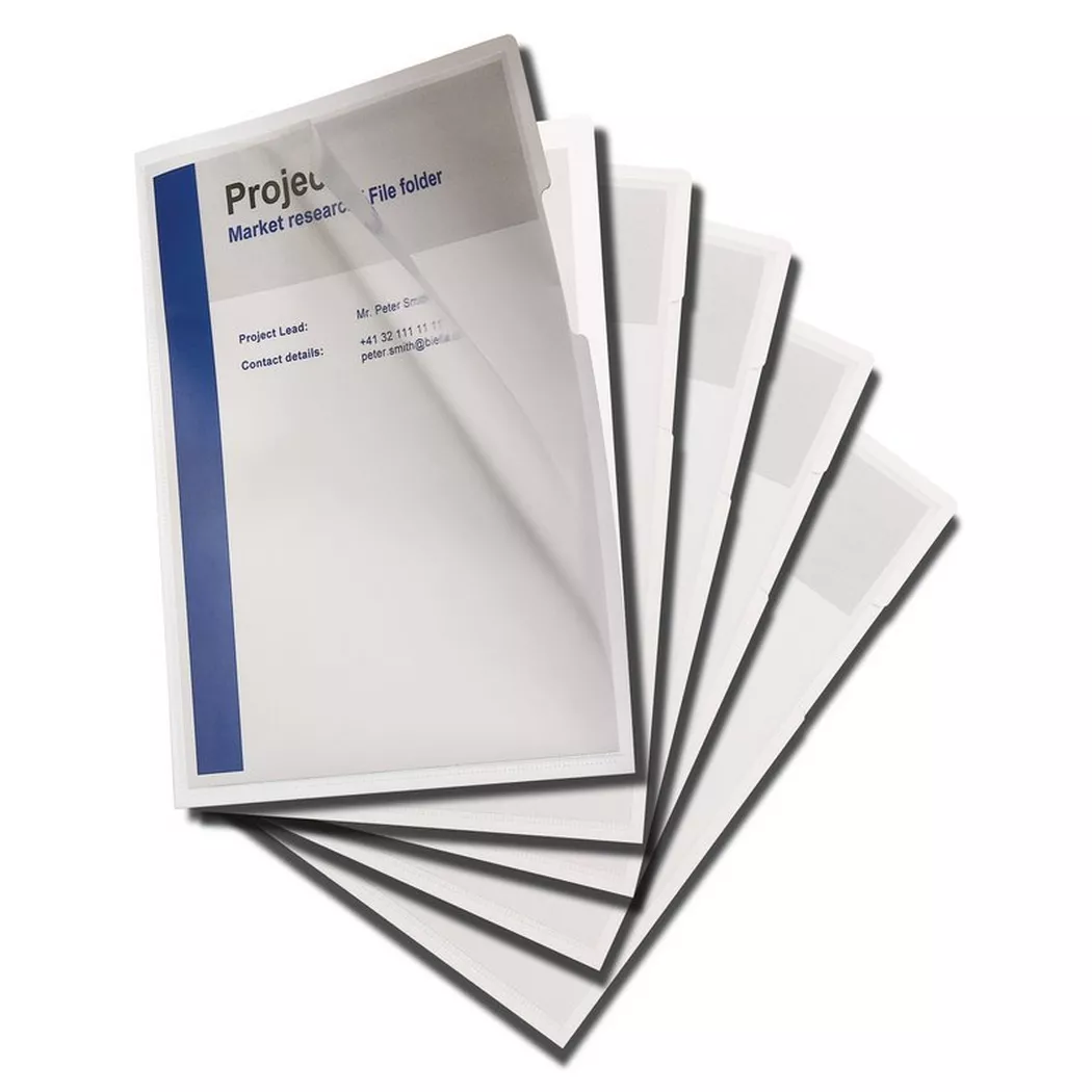 Biella – Organisationsmappe Vista A4 186431.01 weiss, 210g, 5 Stk., A4, Weiss