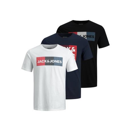 JACK & JONES 3er-Set T-Shirts Slim Fit  