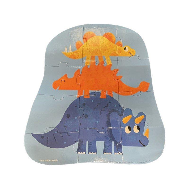 Crocodile Creek  Mini Puzzle, Dino Freunde 12 pc , Crocodile Creek 