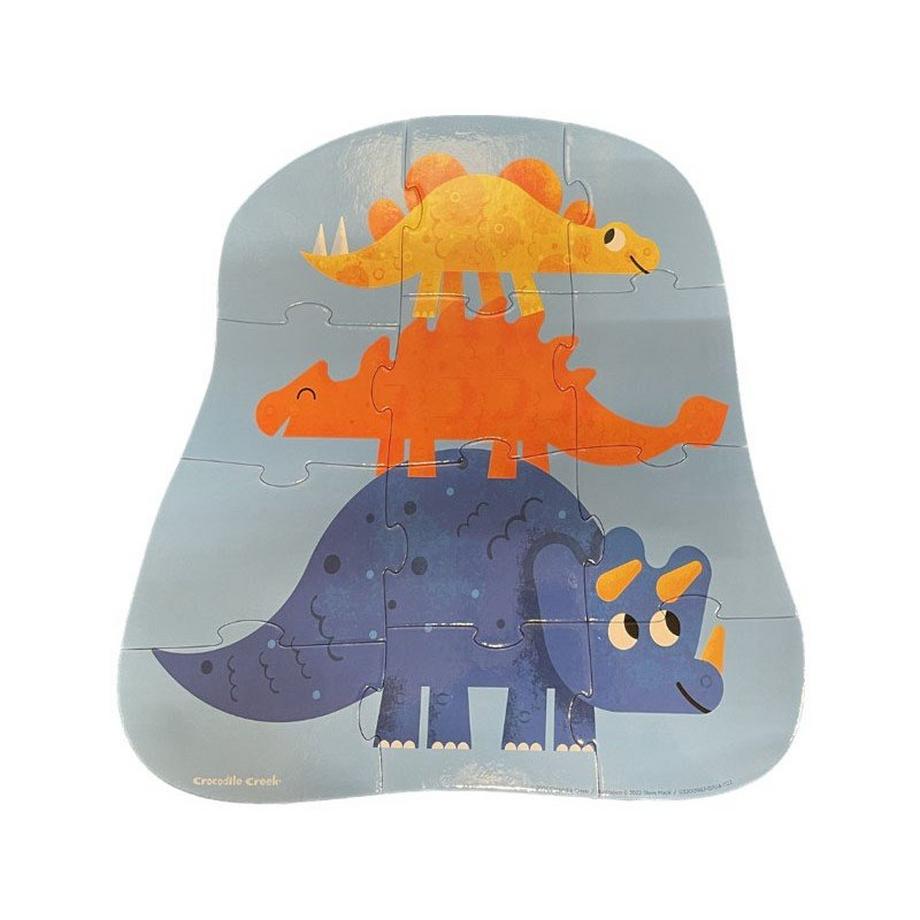 Crocodile Creek  Mini Puzzle, Dino Freunde 12 pc 