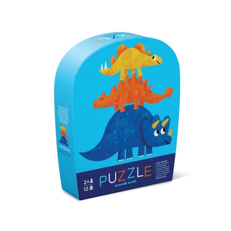 Crocodile Creek  Mini Puzzle, Dino Freunde 12 pc , Crocodile Creek 