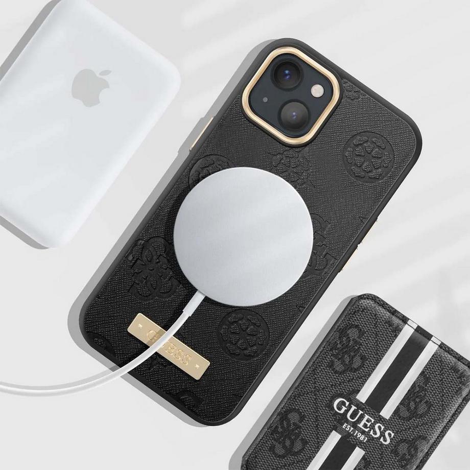 GUESS  Cover MagSafe iPhone 13 Peony Metal 