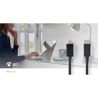 Nedis  Cavo Displayport | DisplayPort maschio | Connettore HDMI™ | 4K@60Hz | Nichelato | 2,00 m | Rotondo | PVC | Nero | Scatola 