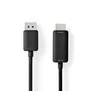 Nedis  Cavo Displayport | DisplayPort maschio | Connettore HDMI™ | 4K@60Hz | Nichelato | 2,00 m | Rotondo | PVC | Nero | Scatola 