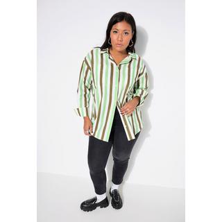 Studio Untold Camicia Oversize a Righe Maniche Lunghe  