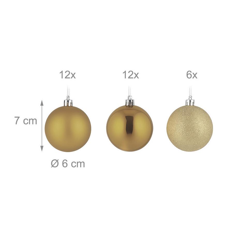 Northix Christbaumkugeln-Set  