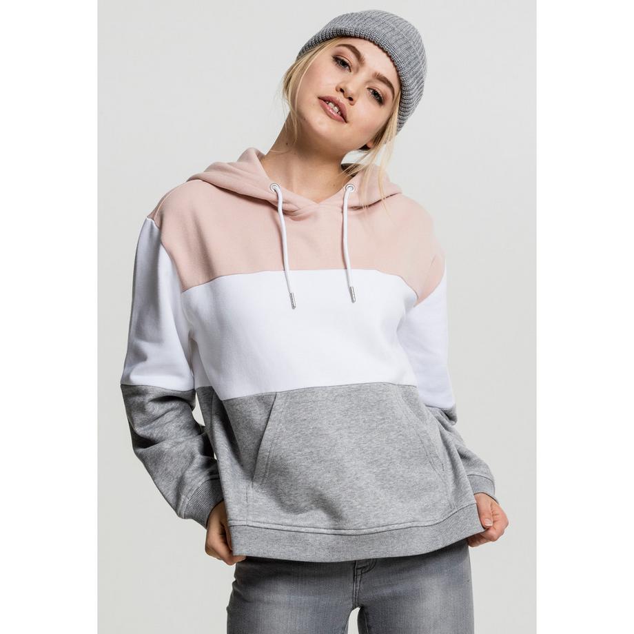 URBAN CLASSICS Oversized 3-Tone Felpa con Cappuccio  