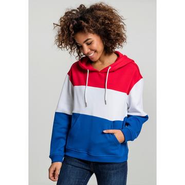 Kapuzenpullover Frau urban Classic Oversized 3-tone