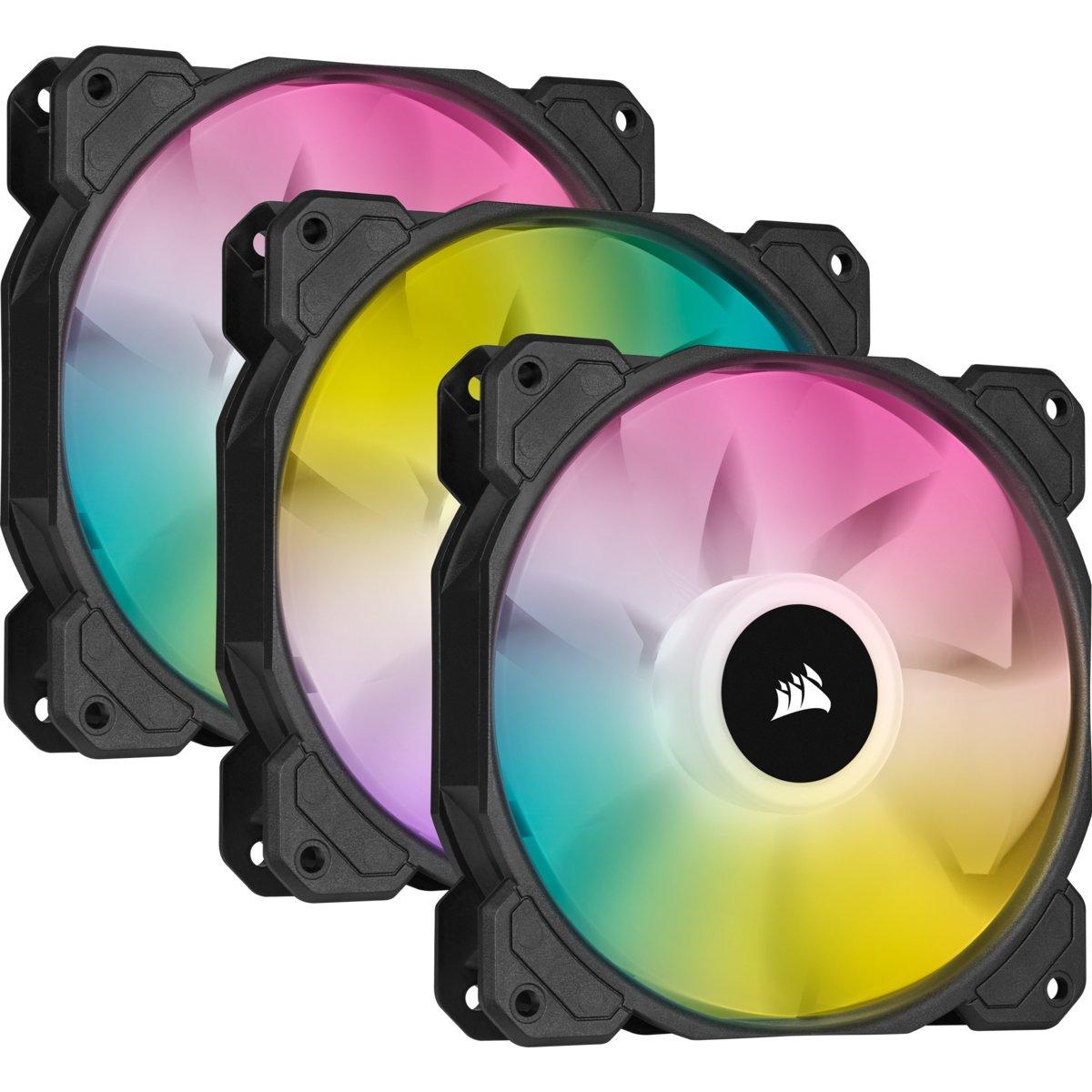 Corsair  SP120 RGB ELITE Computergehäuse Ventilator 12 cm Schwarz 3 Stück(e) 