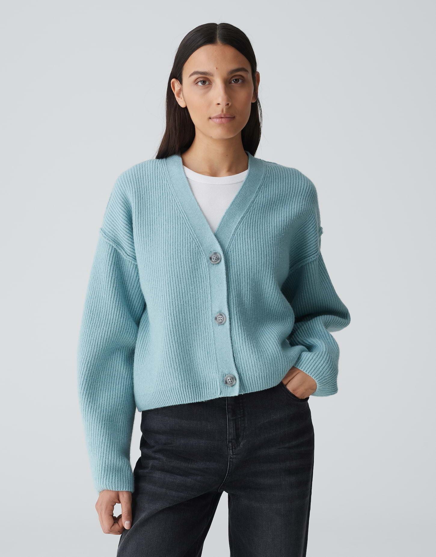 OPUS  Cardigan Dautuma Boxy Silhouette 