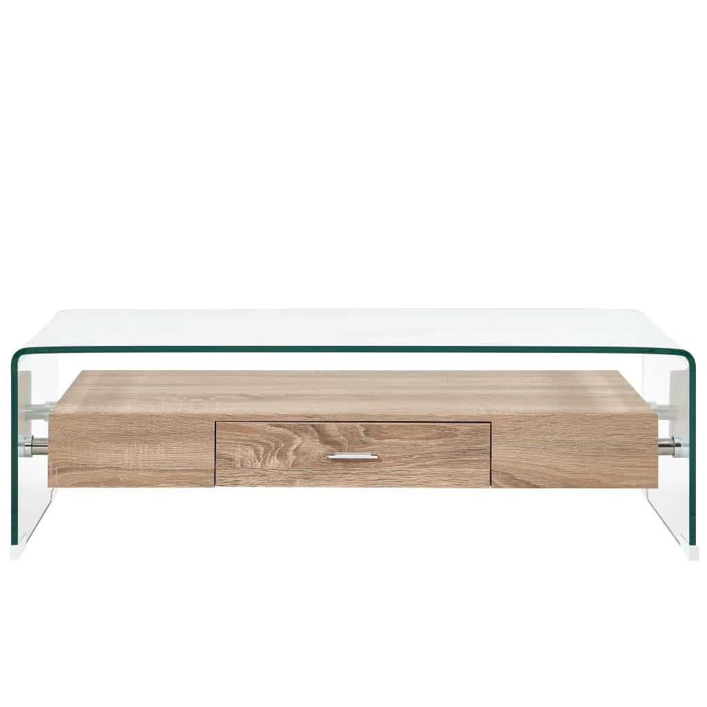 VidaXL Table basse verre  