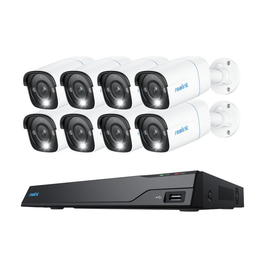 Reolink  NVS16-8MB8 Système PoE 4K avec 8 caméras 