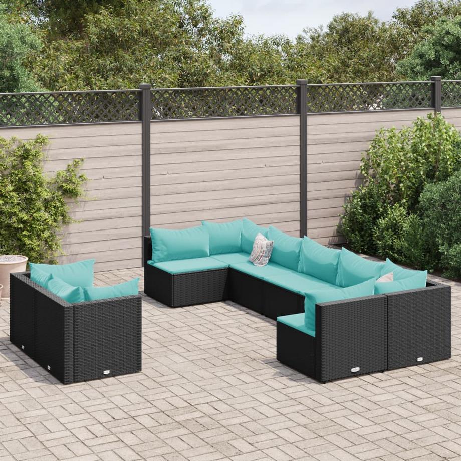 VidaXL Gartensofagarnitur poly-rattan  