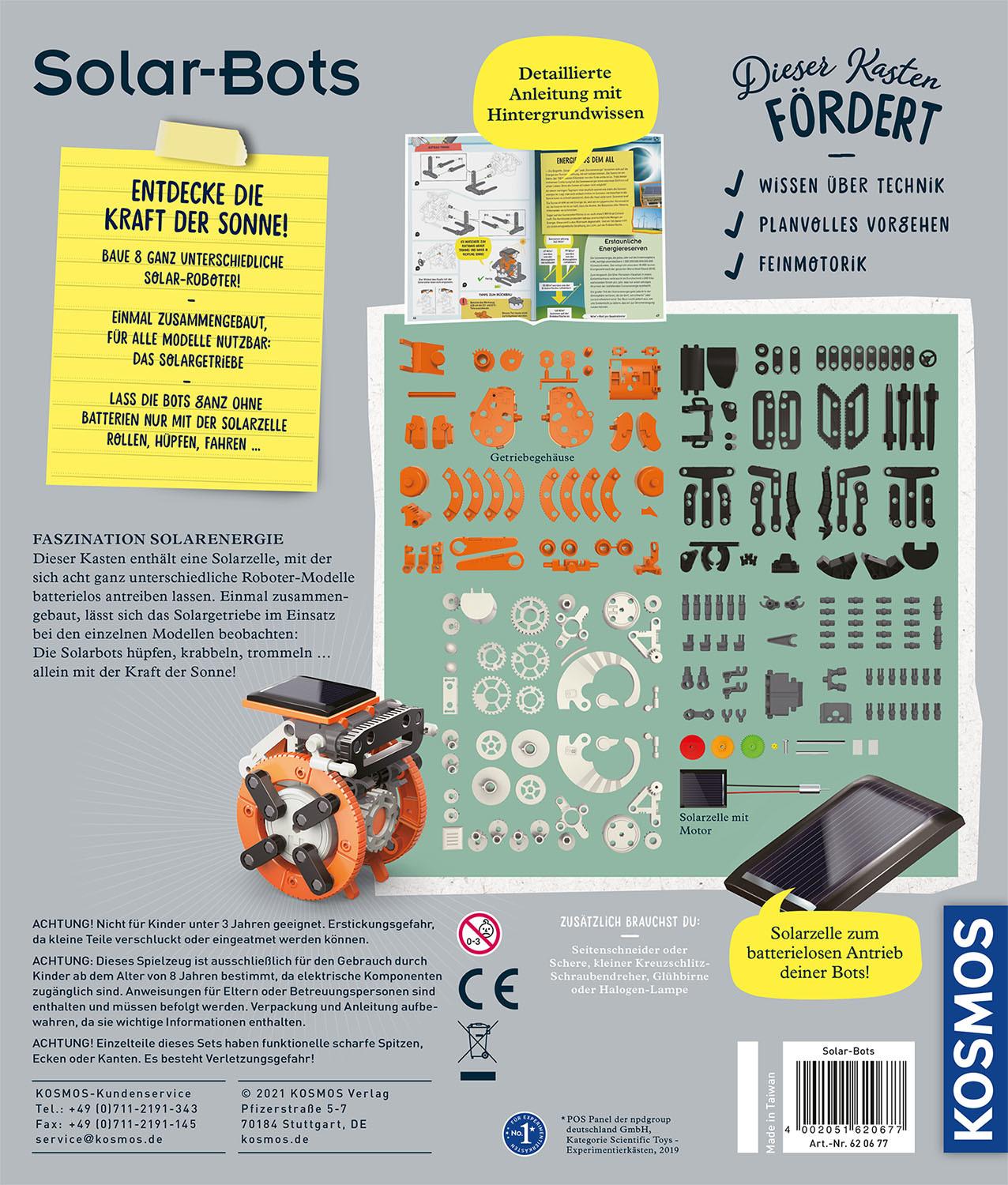 Kosmos  Kosmos Solar Bots Baue 8 coole Solar-Modelle 