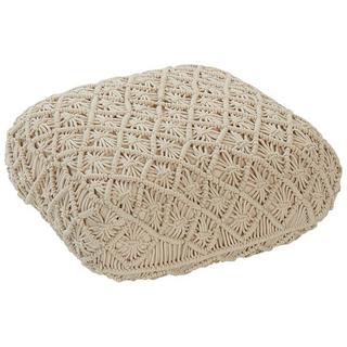 Beliani Pouf en Cotone Boho BERRECHID  