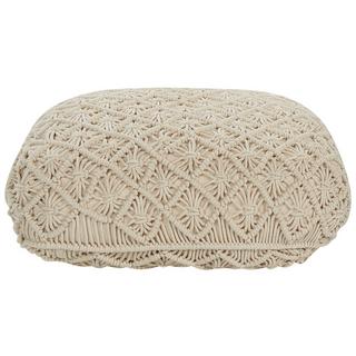 Beliani Pouf en Coton Boho BERRECHID  