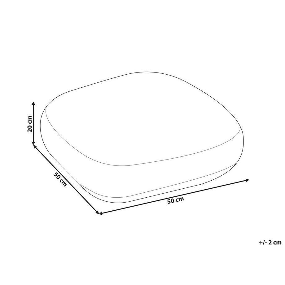 Beliani Pouf en Coton Boho BERRECHID  