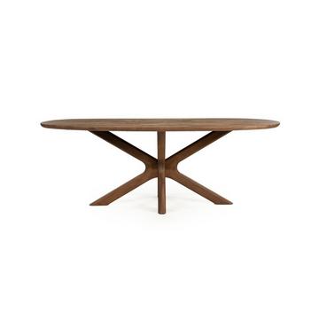 Table en bois massif Tycho brun clair 210x110