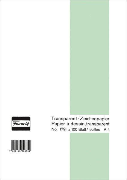 Favorit FAVORIT Transparentpapier A4 1791 A 60/65g 100 Blatt  