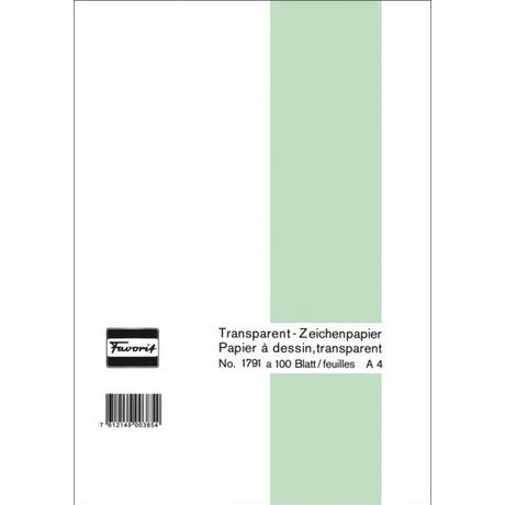 Favorit FAVORIT Transparentpapier A4 1791 A 60/65g 100 Blatt  