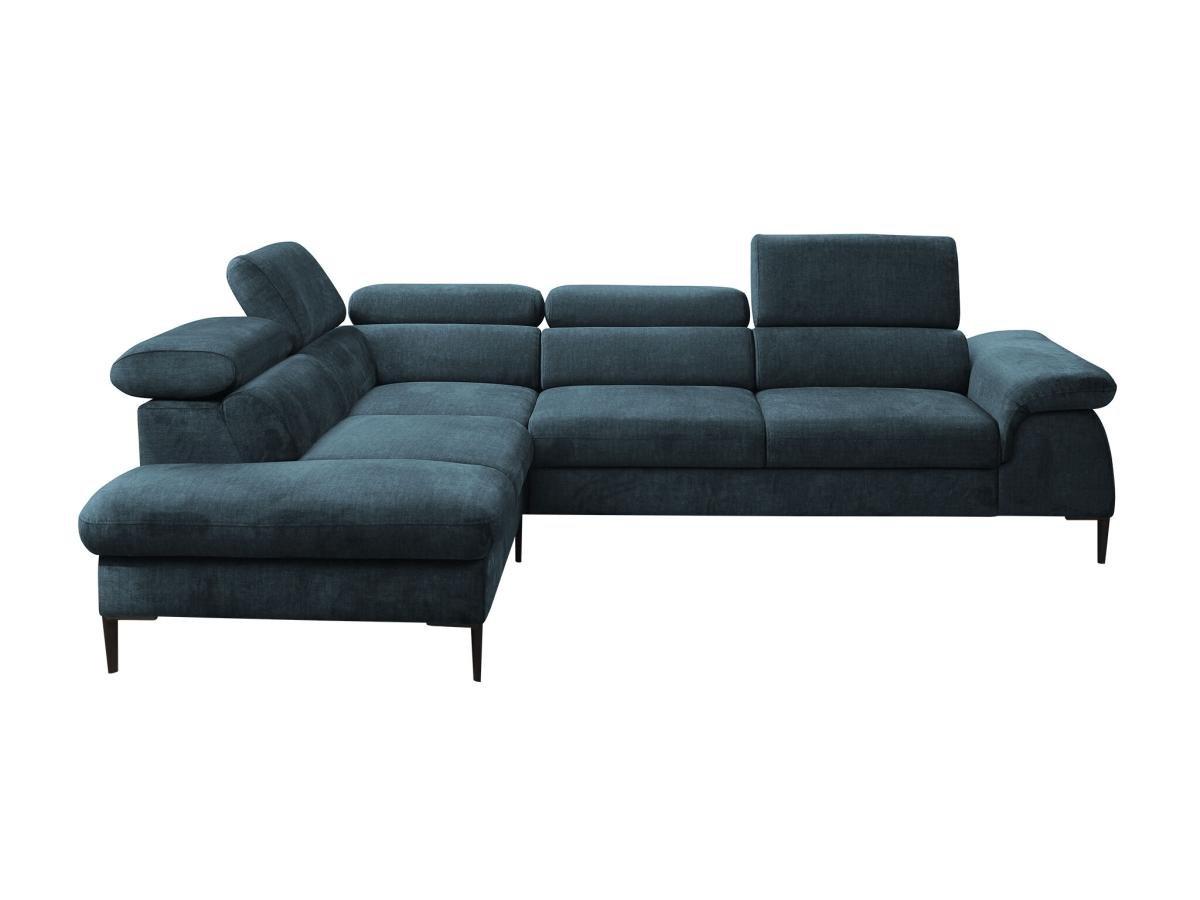 PASCAL MORABITO Divano letto angolare in Tessuto Verde petrolio Angolo a sinistra SEPINA di PASCAL MORABITO  