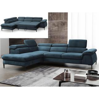 PASCAL MORABITO Divano letto angolare in Tessuto Verde petrolio Angolo a sinistra SEPINA di PASCAL MORABITO  