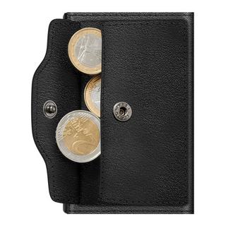 Tru Virtu Click & Slide Coin Pocket Nappa Portefeuille Noir  