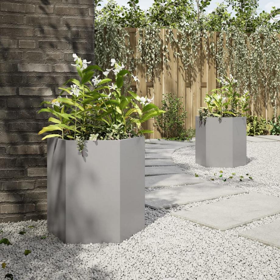 VidaXL Pflanzkübel metall  