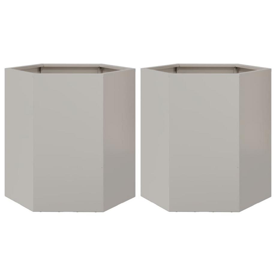 VidaXL Pflanzkübel metall  