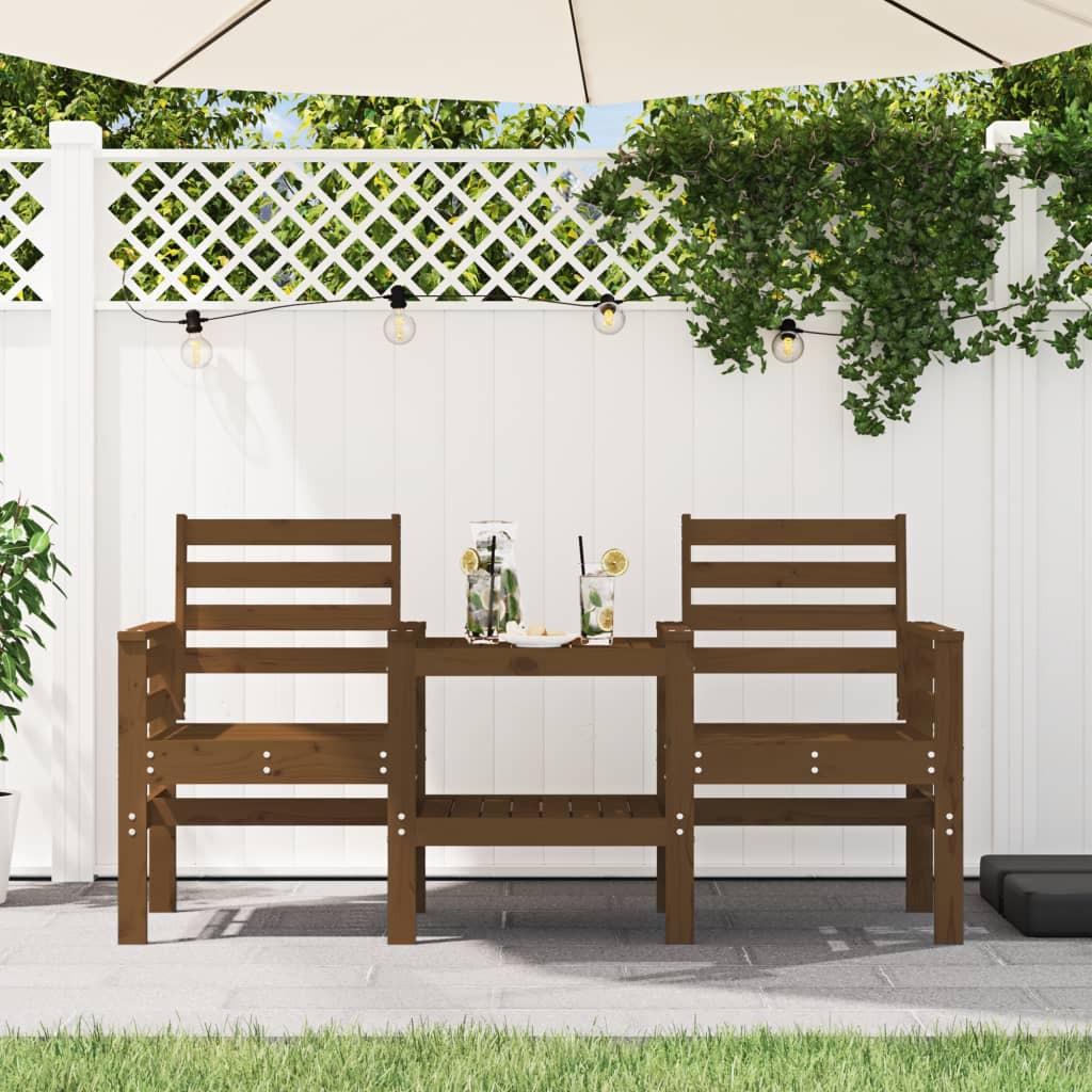 VidaXL Banc de jardin bois de pin  