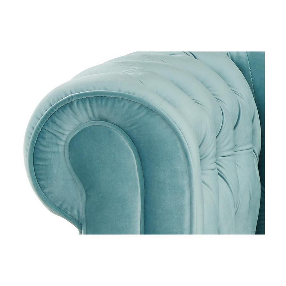 Vente-unique Fauteuil CHESTERFIELDVelours pastel  