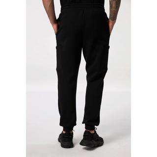 JP1880  Sweat-Cargohose, Fitness, Modern Fit, Elastikbund, seitliche Taschen 