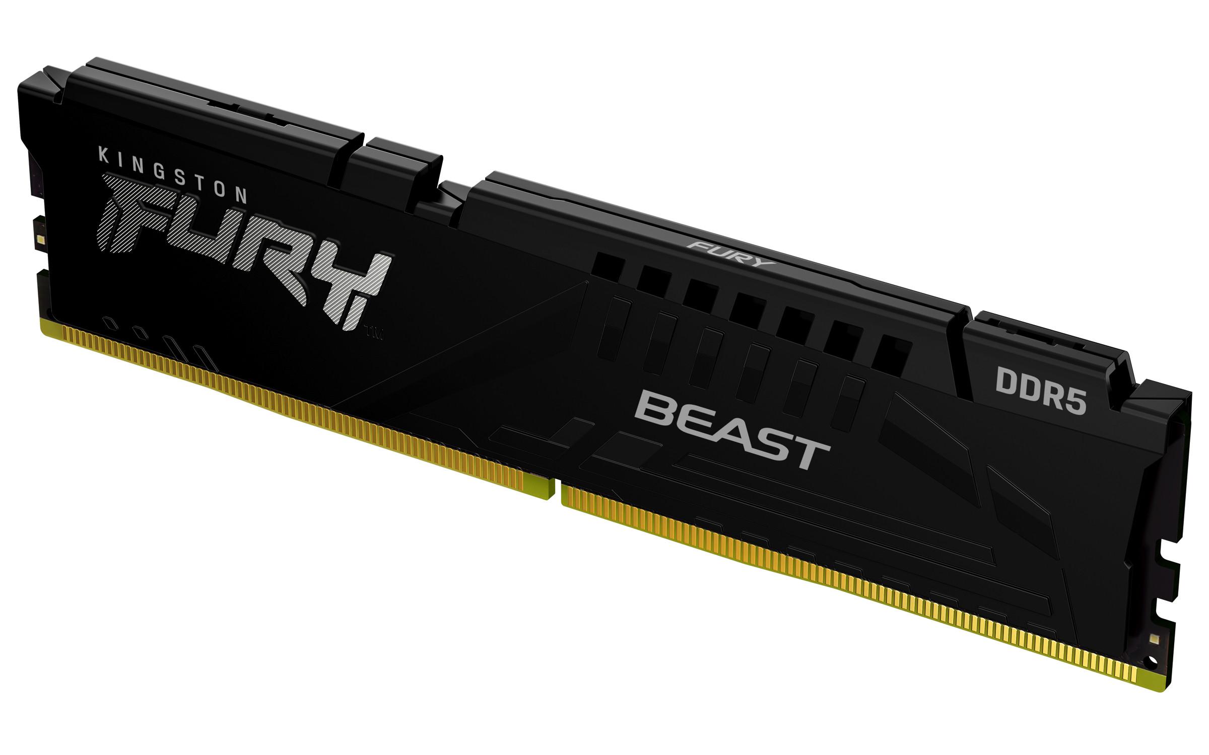 KINGSTON TECHNOLOGY  FURY Beast 16 GB 6000 MT/s DDR5 CL36 DIMM Black 