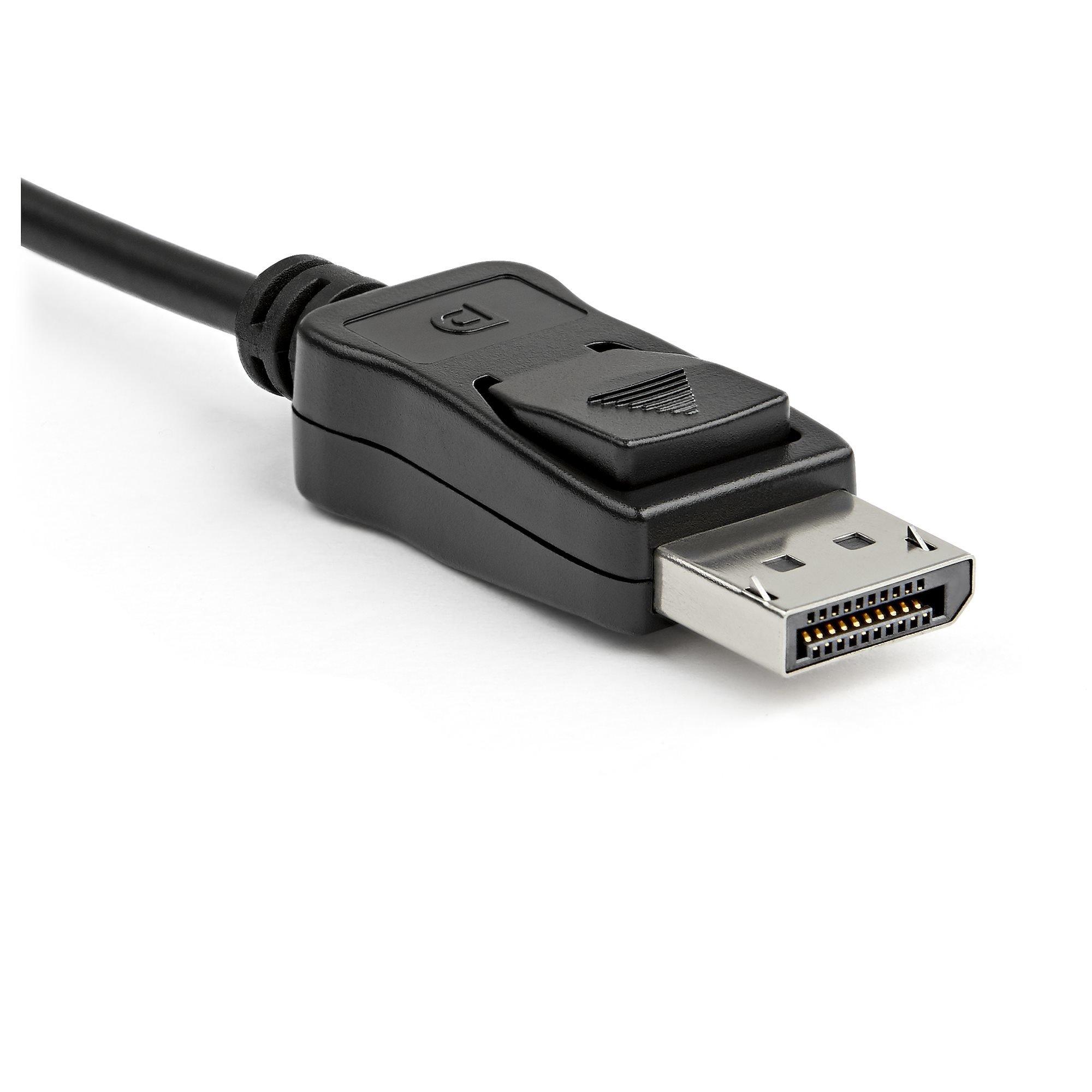 STARTECH.COM  StarTech.com Adattatore DisplayPort a HDMI 4K 60Hz - Convertitore video attivo da DP 1.4 a HDMI 2.0 - Dongle/Cavo adattatore per Monitor/TV/Display HDMI - Connettore DP a scatto 