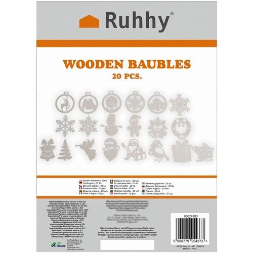 Ruhhy Boules en bois - 20pcs Ruhhy  
