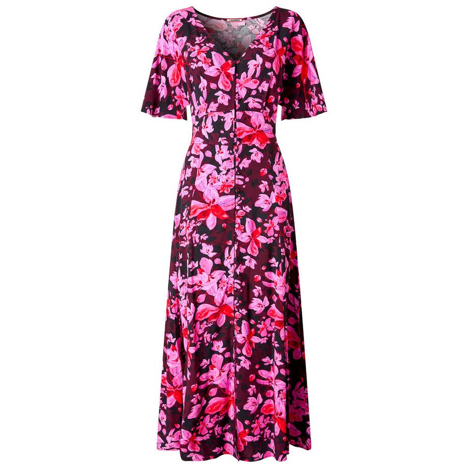 Joe Browns Robe longue fleurie manches larges boutonnée  