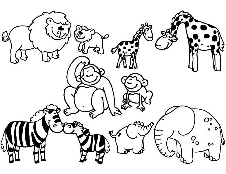 Aladine Stampo Minos Safari-Tiere (10Stempel)  