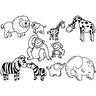 Aladine Stampo Minos Safari-Tiere (10Stempel)  