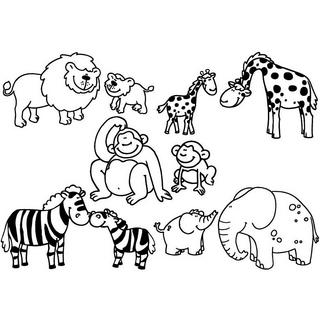 Aladine Stampo Minos Safari-Tiere (10Stempel)  