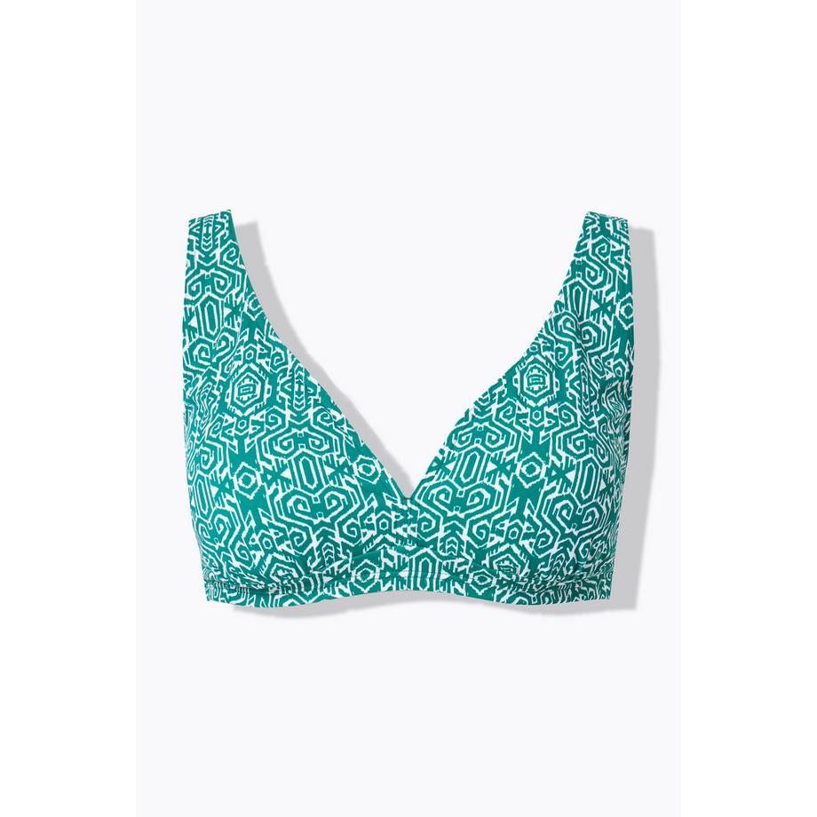 Studio Untold Top bikini Coppe morbide estraibili Stampa Ikat  